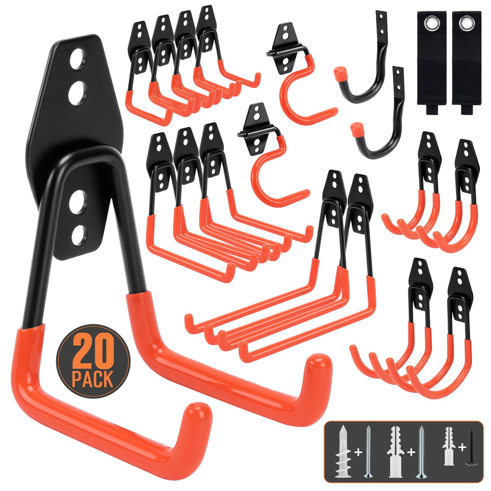 TONDA Garage Hooks wall mount for sturdy tool organization.