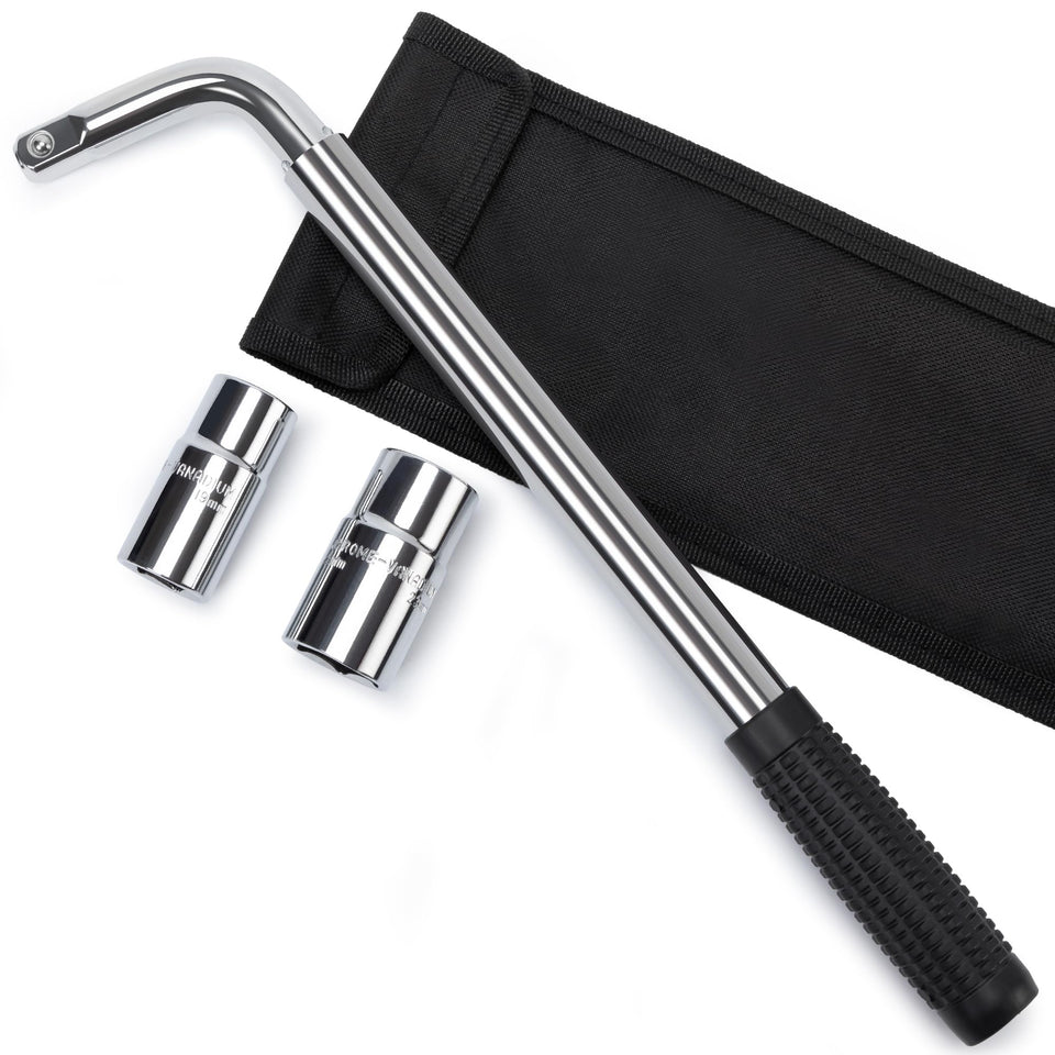 TONDA telescope lug wrench with extended leverage for tough lug nuts