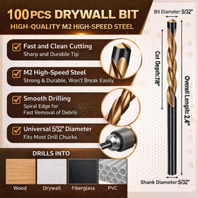 Tondiamo 5-32in drywall rotor tip shank ready for precise spiral saw compatibility