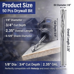 Tondiamo drywall router bit delivers clean, precise milling.