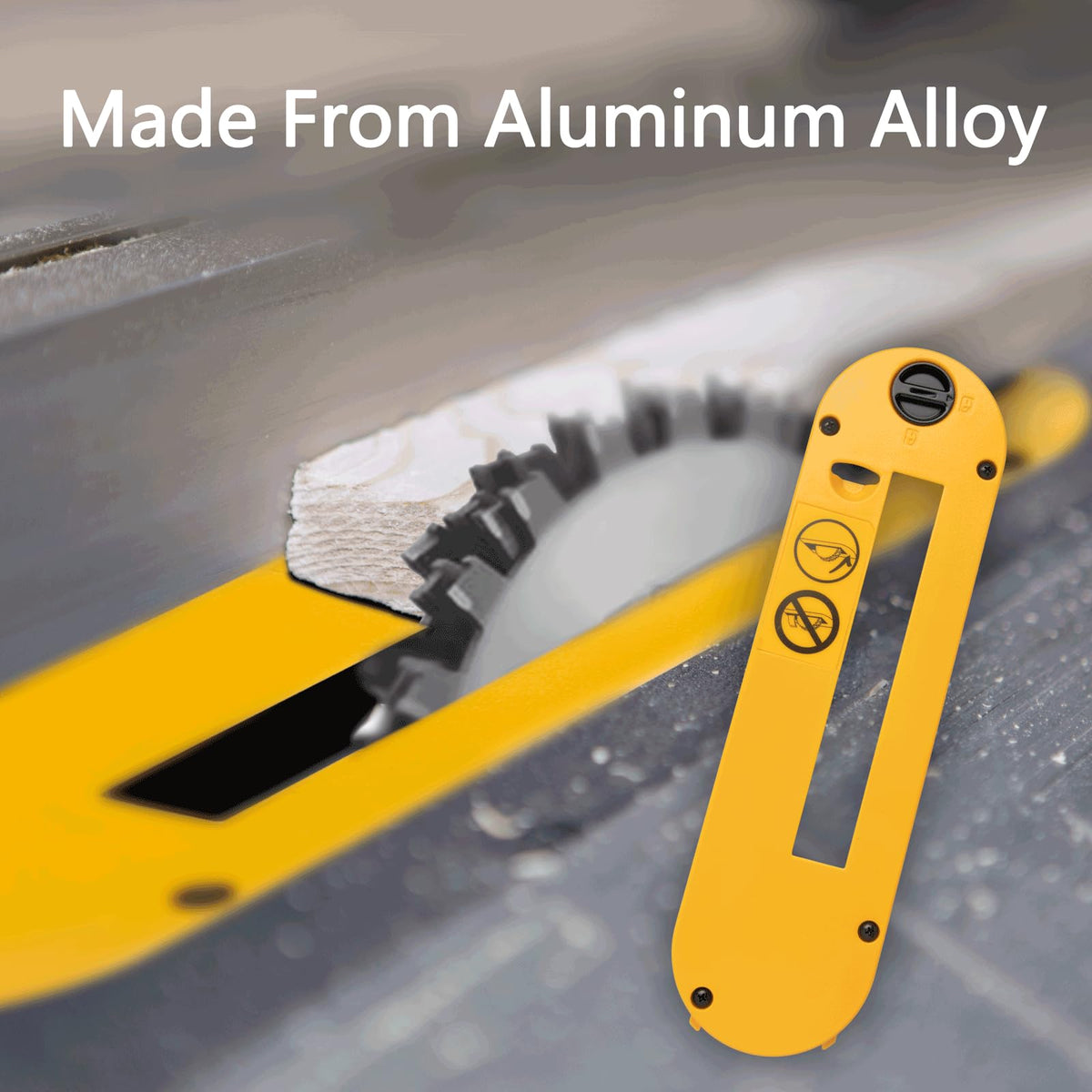 Includes four adjustment screws for precise alignment with compatible DeWalt saws.