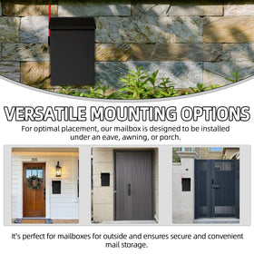TonGass embossed front panel enables easy personalization and curb appeal.