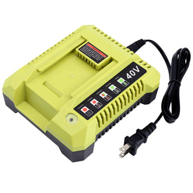 Tongshcorp OP401 fast charger compatible with Ryobi 40V batteries for quick swaps
