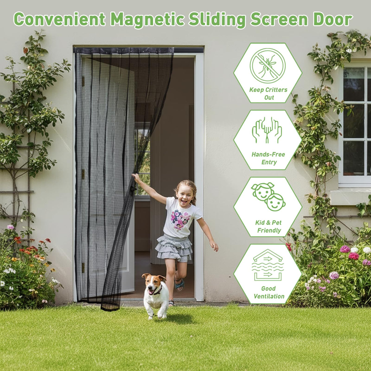 Tonho Dawnhawk versatile application for patio, front, porch, balcony, and French doors