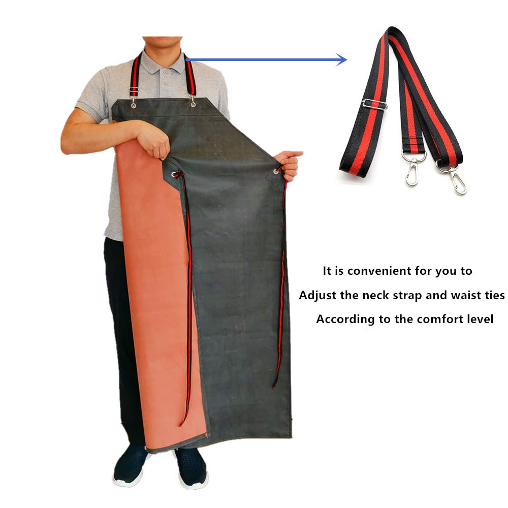 TonLing apron waist ties and strap for secure, comfortable use during messy tasks.
