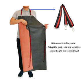 TonLing apron waist ties and strap for secure, comfortable use during messy tasks.