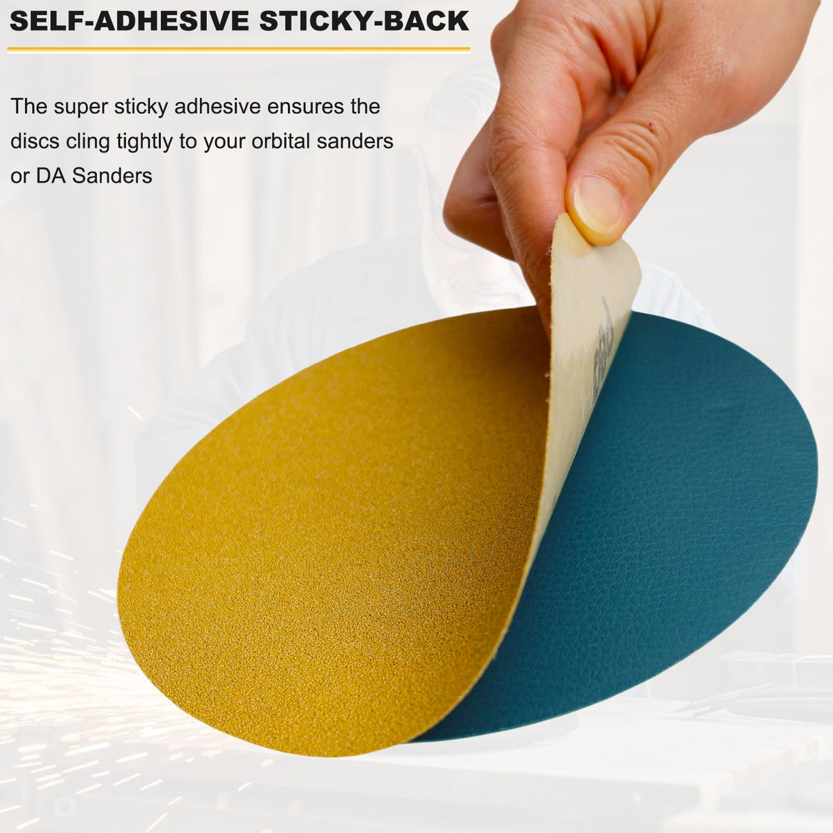 Tonmp 120-grit PSA sanding disc