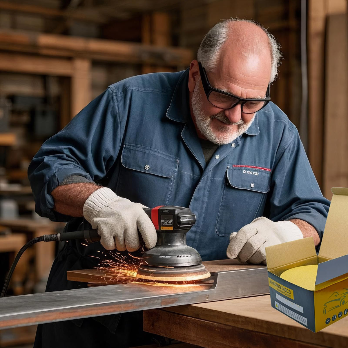 Tonmp 220-grit PSA sanding disc