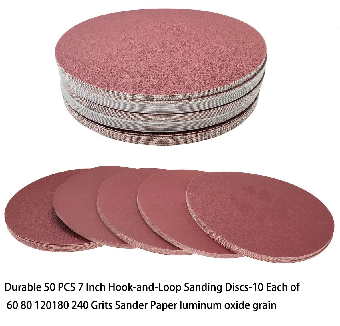 Tonmp sanding discs compatible with many drywall sanders via hook-loop fit.