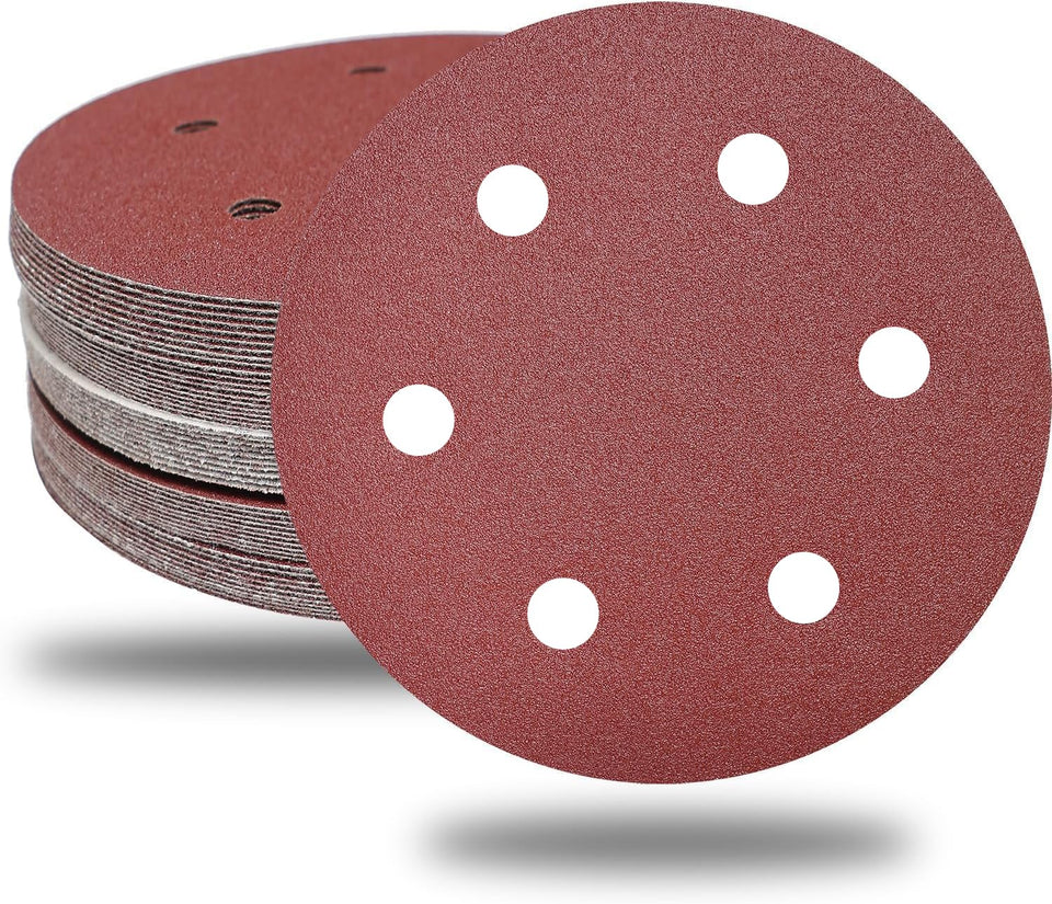 Tonmp 9-inch six-hole drywall sanding discs pack designed for versatile projects