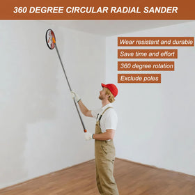 Tonmp ergonomic handle reduces fatigue during extended sanding sessions.
