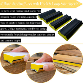 Tonmp sanding kit handles moldings and curved surfaces with ease