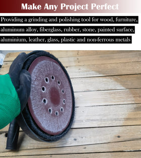 Tonmp 9-inch 240-grit disc providing ultra-smooth final sanding.