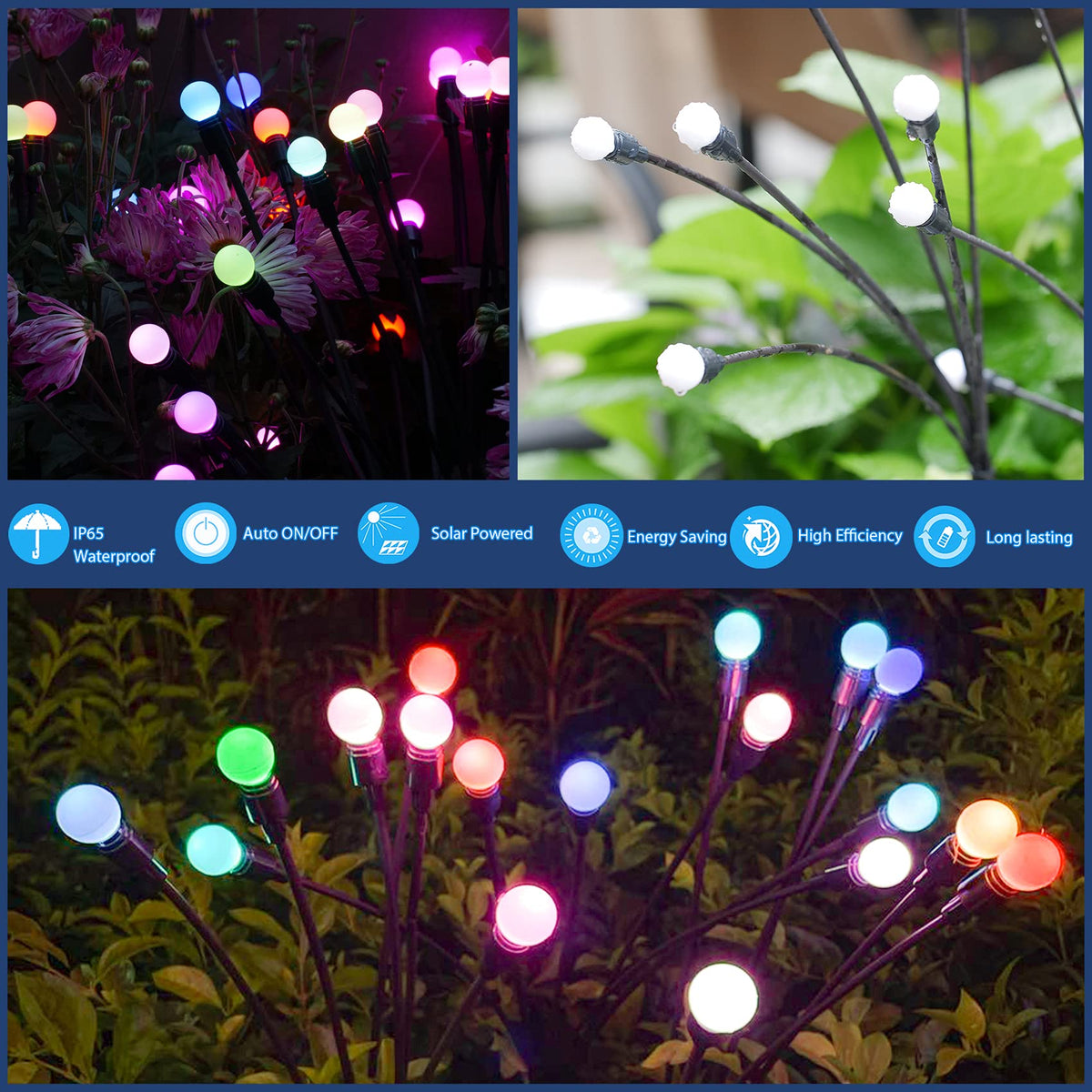 TONULAX outdoor decorative lights for yard with motion and glow.