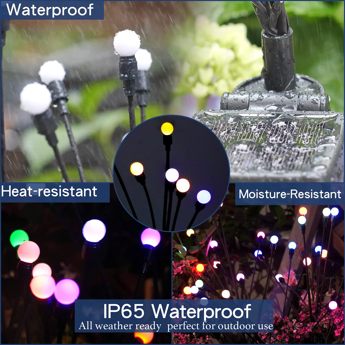 TONULAX patented solar swaying light design for unique wind-driven display.