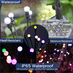 TONULAX patented solar swaying light design for unique wind-driven display.