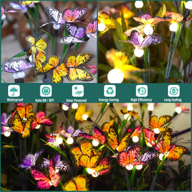 TONULAX butterfly lights are weather-resistant for year-round outdoor display.