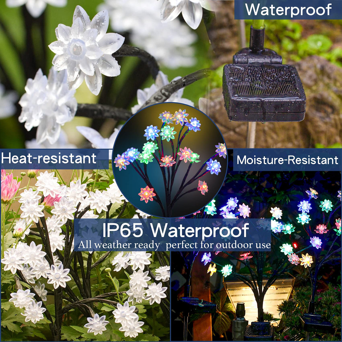 TONULAX Solar Garden Lights outdoor decor suited for patios, gardens, and events.