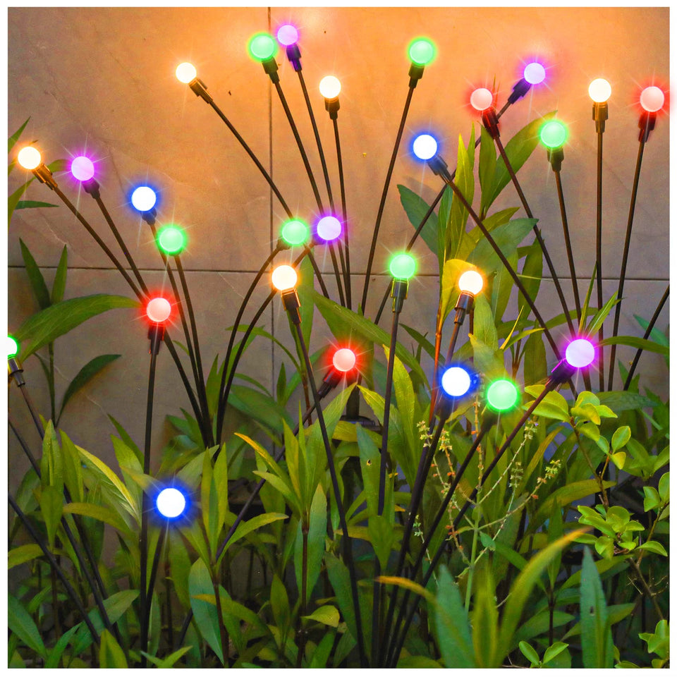TONULAX starburst swaying solar garden lights gracefully move in wind for magical yard ambiance