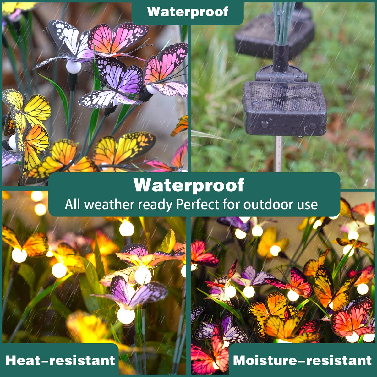 TONULAX weatherproof outdoor lights withstand rain and sun for year-round use