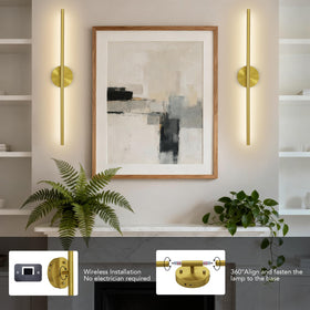 Tonyful sconce offers 3 color temps and dimming for mood lighting.