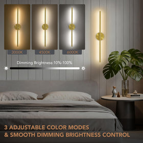 Tonyful battery wall sconce requires no wiring for flexible placement.