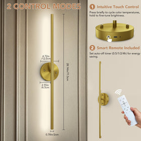 Tonyful sconce remote control for easy dimming and presets.