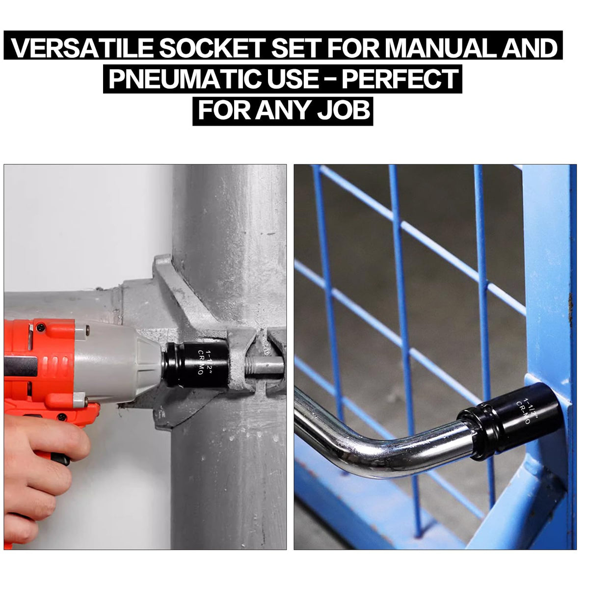 Clear size markings on each socket for quick, accurate selection.