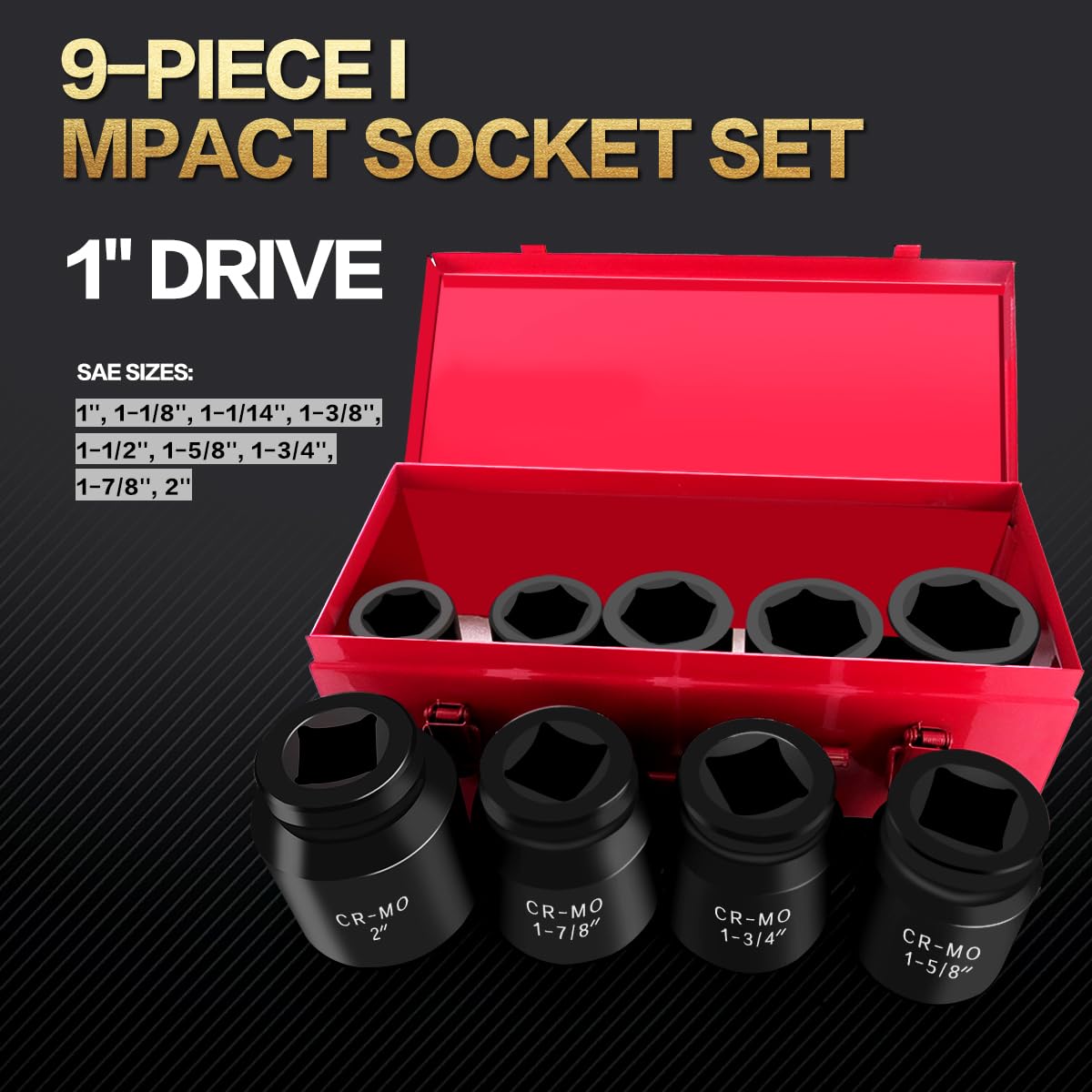 TONYNOL sockets crafted from CR-MO steel deliver lasting durability under high-torque tasks