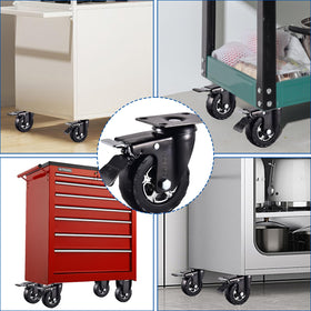 TOO TCO plate casters include install hardware for easy setup.