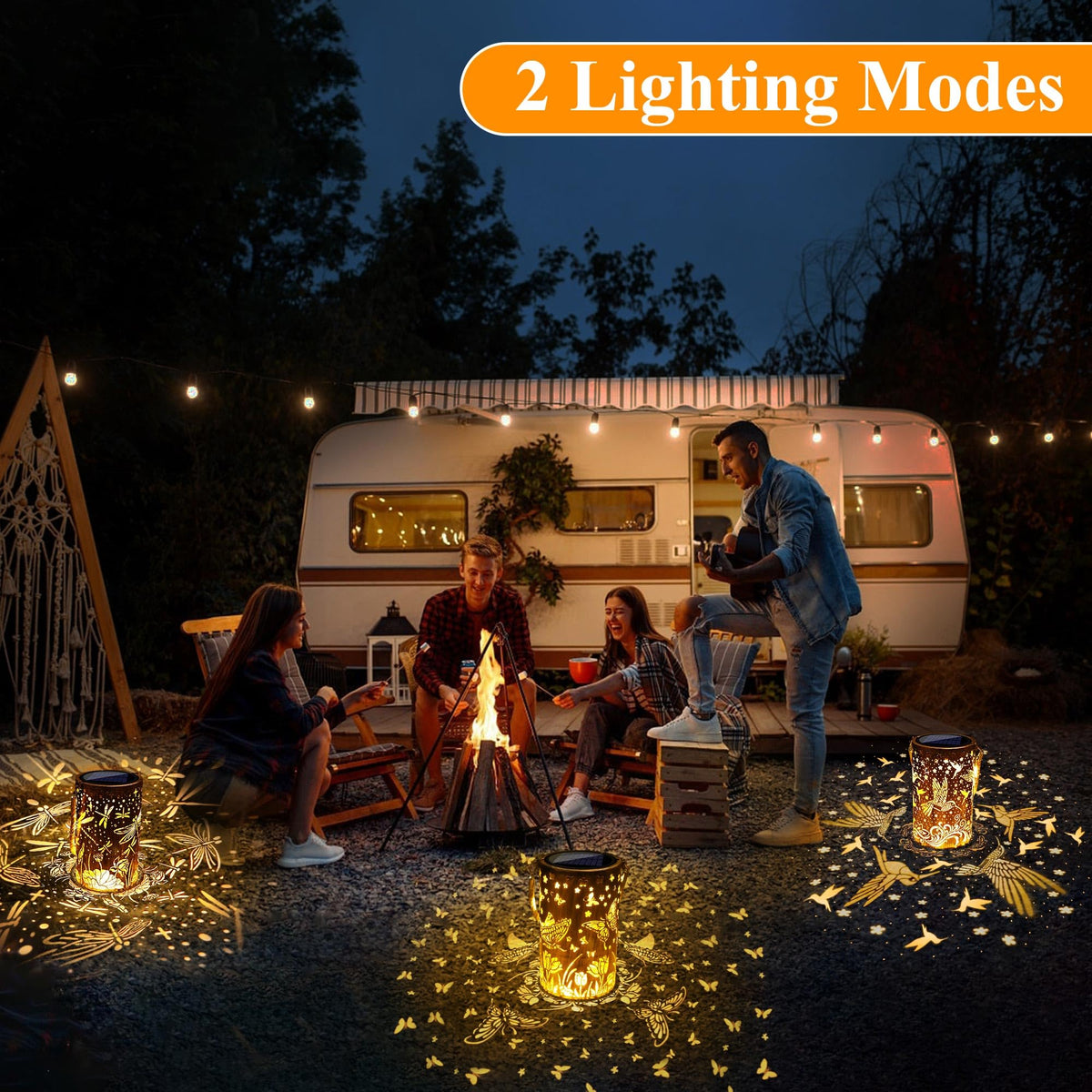Toodour garden lantern delivers energy free lighting for balcony evenings.