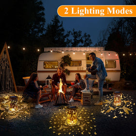 Toodour garden lantern delivers energy free lighting for balcony evenings.