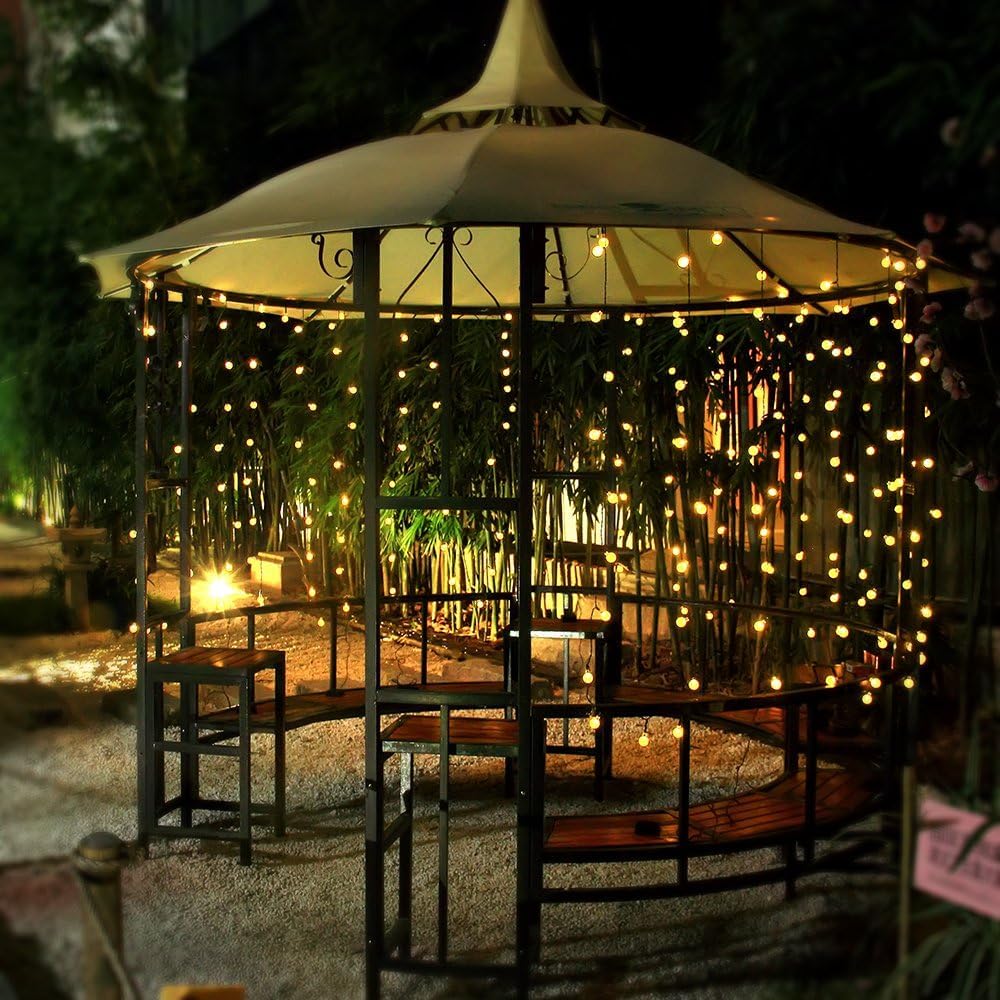 Toodour outdoor string lights are IP65 waterproof for year-round décor.