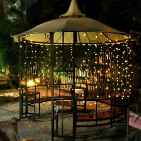 Toodour outdoor string lights are IP65 waterproof for year-round décor.
