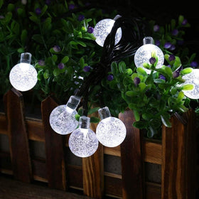 Toodour 100 LED globes brighten garden paths with a cool white glow