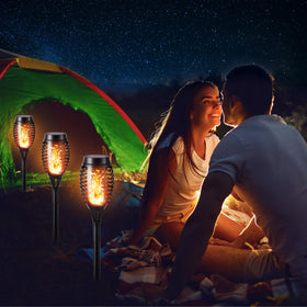Toodour solar torch flame lights IP65 waterproof for all weather use