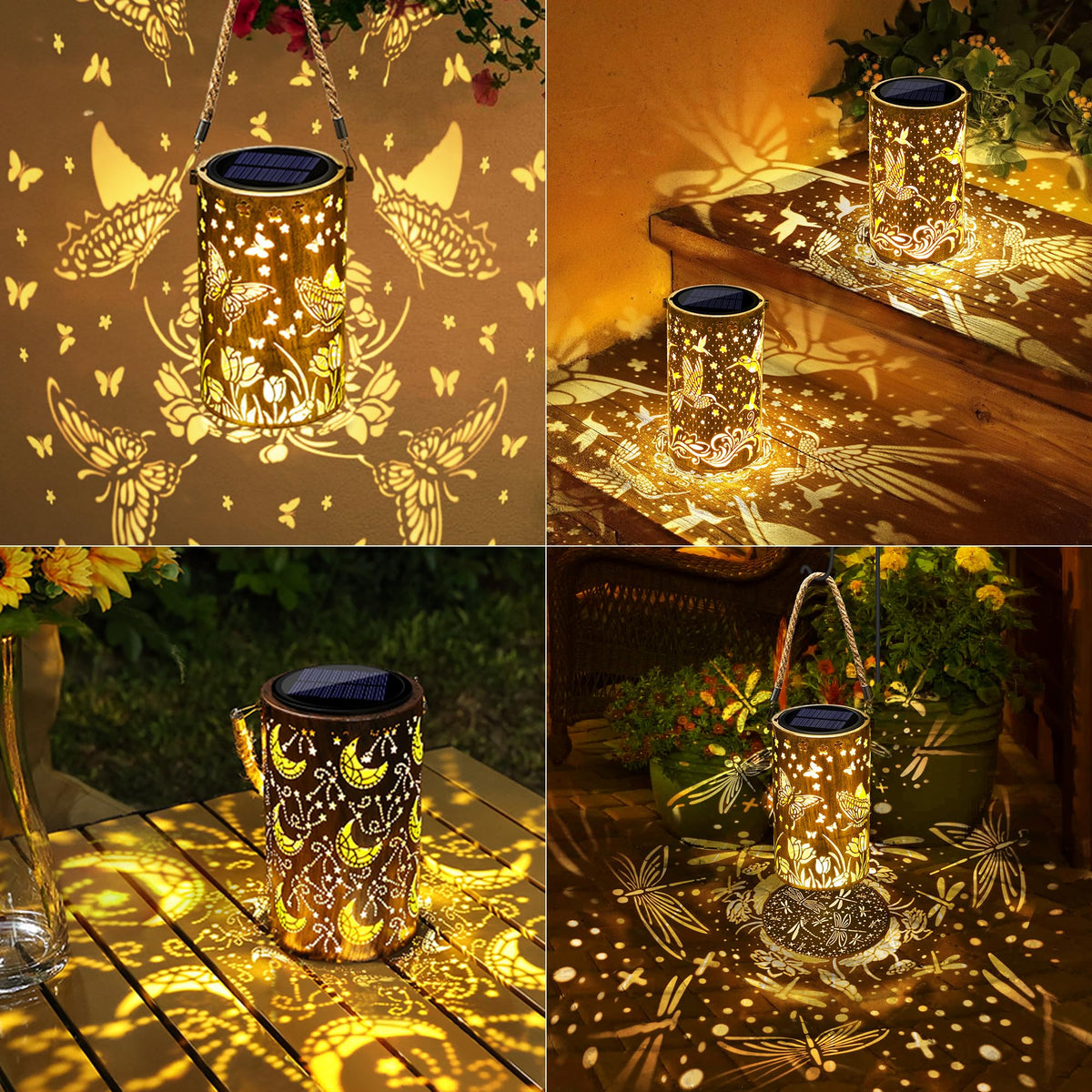 Toodour yard lantern creates romantic accents along walkways.