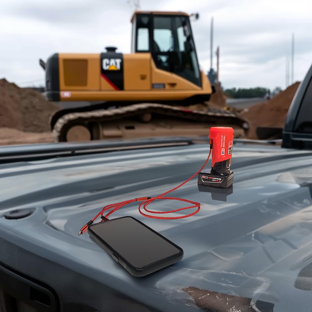 Tool Army M12 power station dual-output design with USB and DC ports.