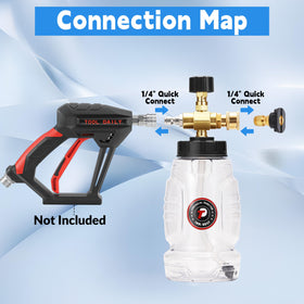 Tool Daily adjustable concentration knob helps tailor spray output.