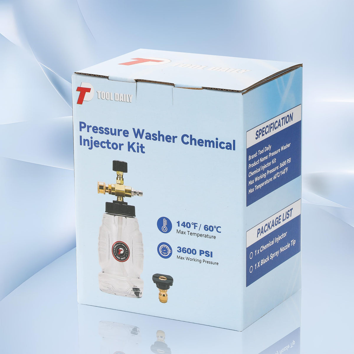 Tool Daily durable 1 L bottle resists cracking and leakage.