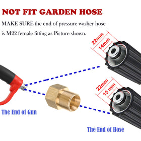 M22 fitting adapter enabling wide compatibility