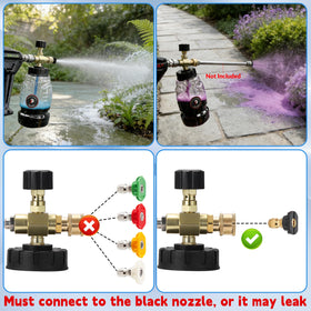 Tool Daily injector supports up to 3600 PSI for sturdy cleaning tasks.