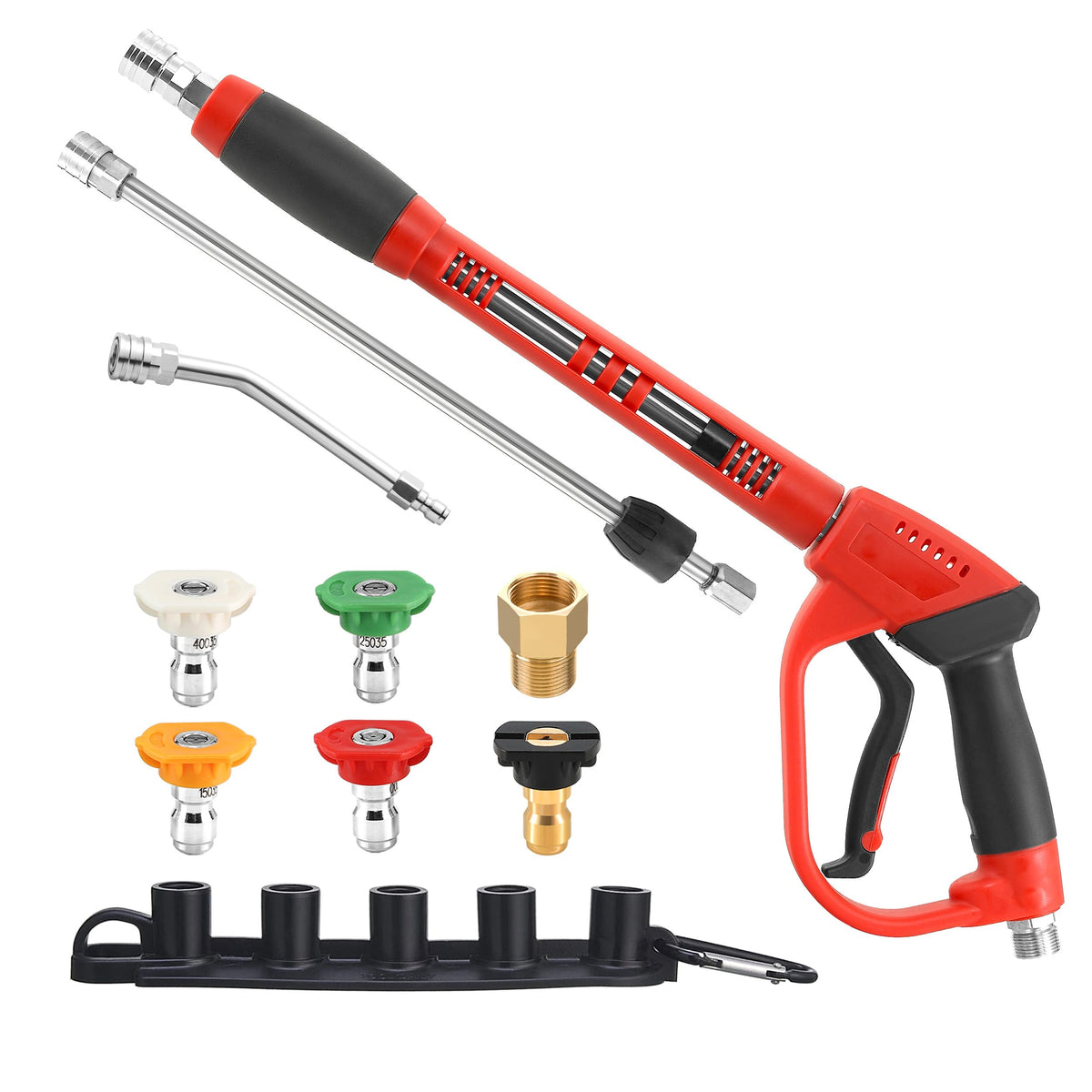 Tool Daily pressure washer gun with angled handle showing easy reach for vehicles and corners