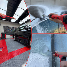 Five nozzle tips arranged for versatile cleaning tasks