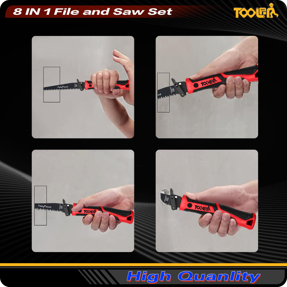 Compact design saves space in your toolbox