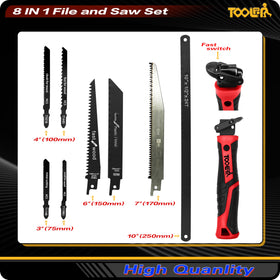 High-speed steel blades deliver durability for drywall and wood