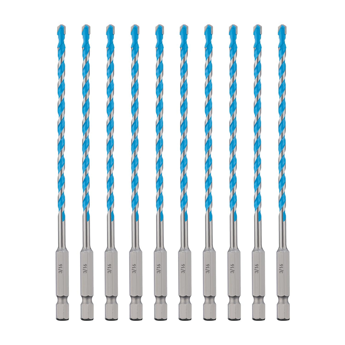 Toolant 3/16 inch masonry drill bits set for fast concrete drilling