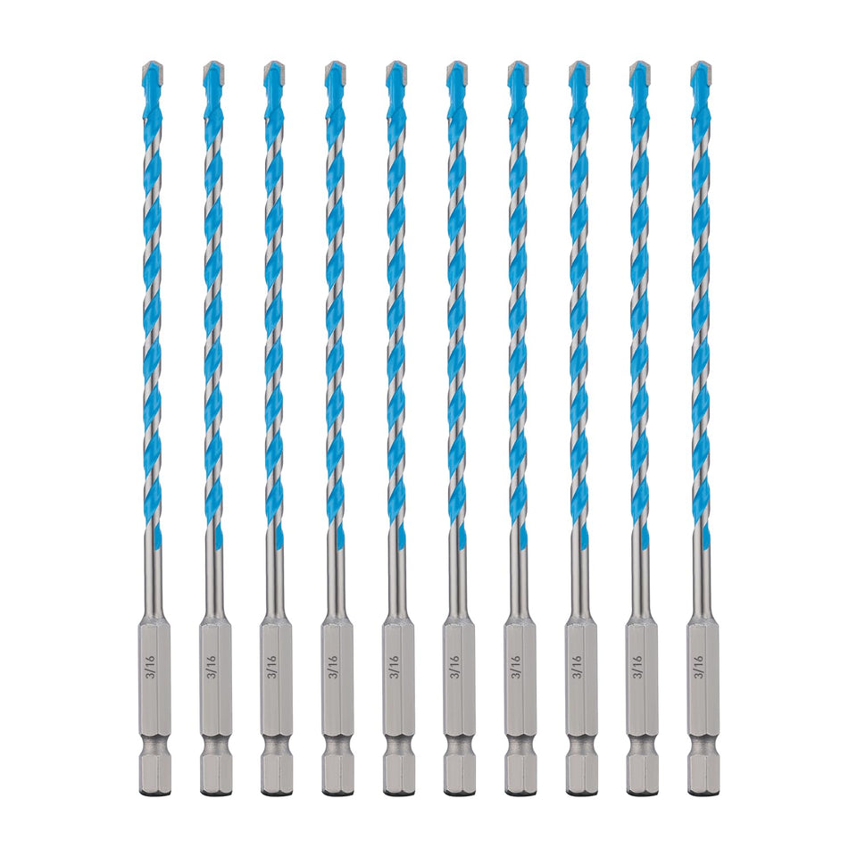 Toolant 3/16 inch masonry drill bits set for fast concrete drilling