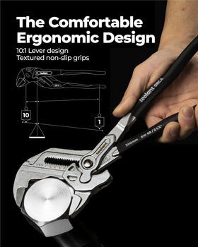 Toolant 52mm jaw capacity fits nuts and pipes.