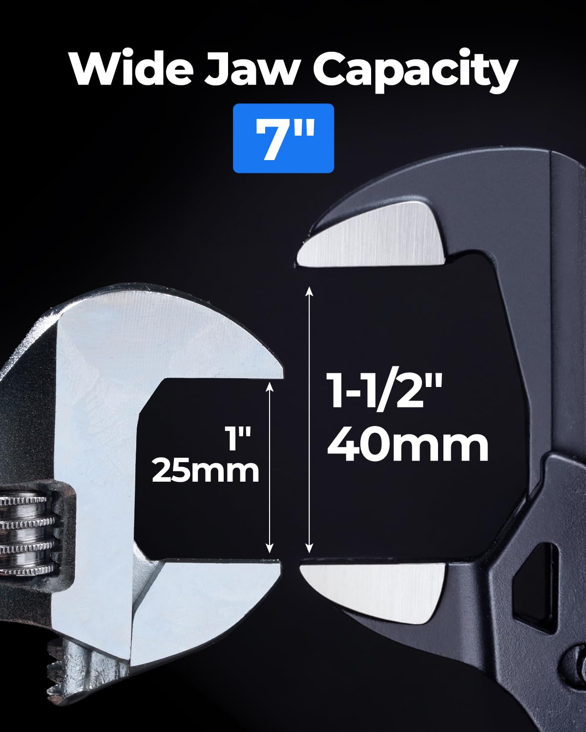 Toolant 7-Inch Plier Wrench with parallel jaws secures fasteners without slipping